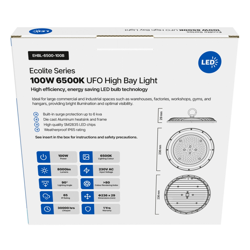 High Bay Light - EHBL-6500-100B 004