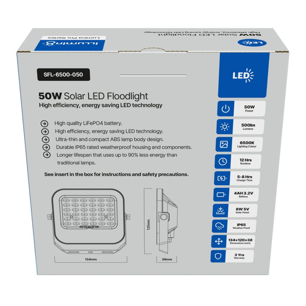 Solar Floodlight - SFL-6500-050 004