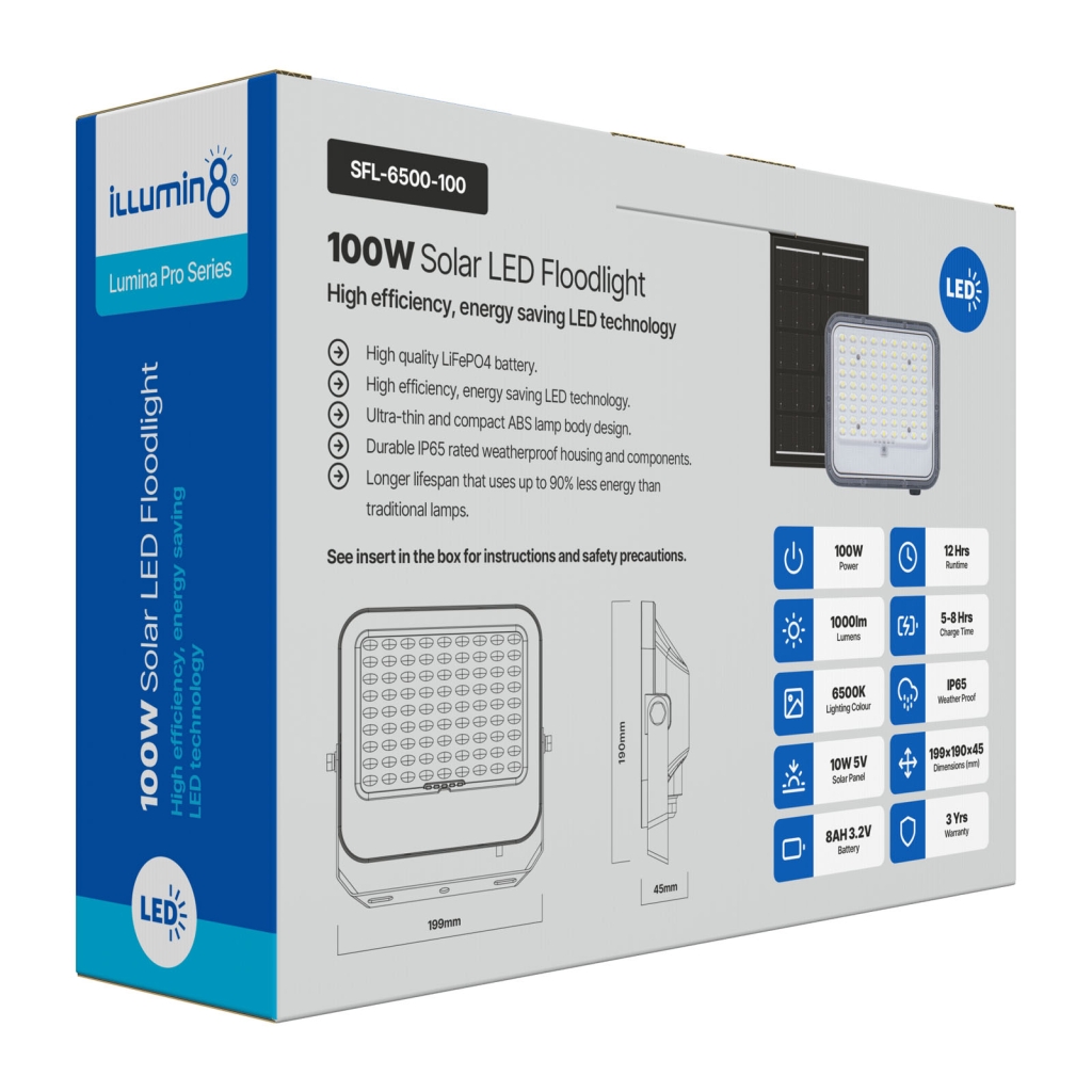 Solar Floodlight - SFL-6500-100 002