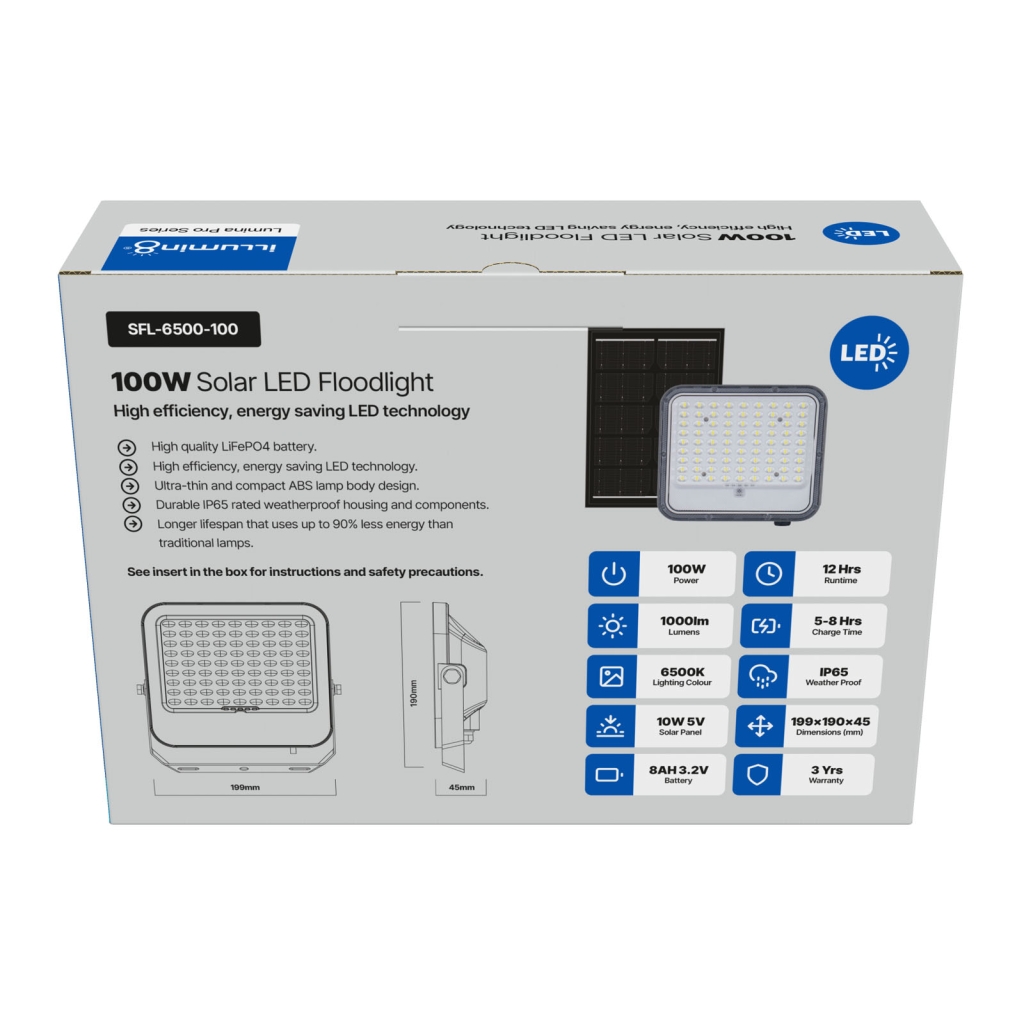 Solar Floodlight - SFL-6500-100 004