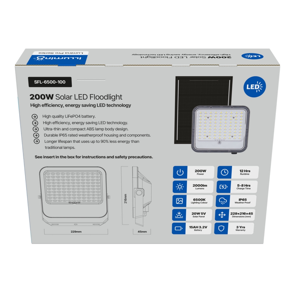 Solar Floodlight - SFL-6500-200 004