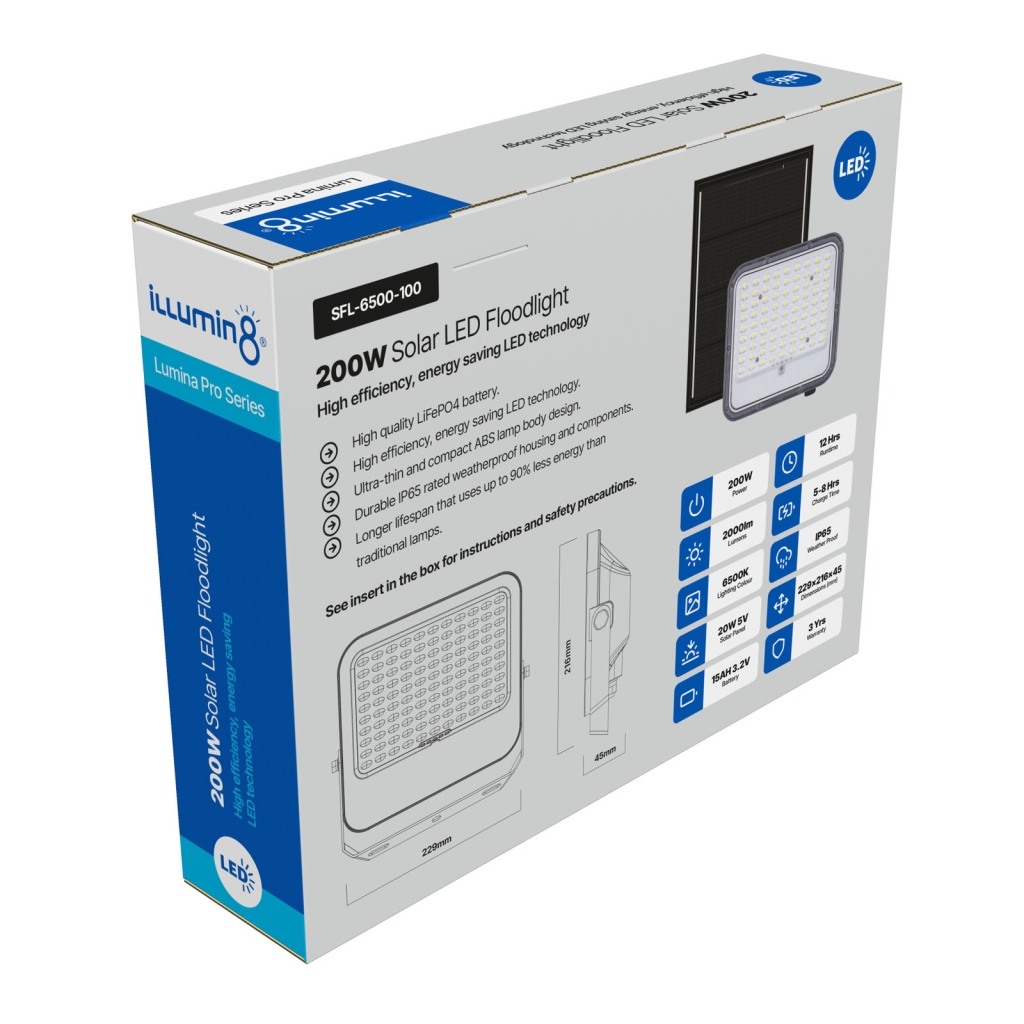 Solar Floodlight - SFL-6500-200 006